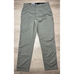 New Mens Hurley Jet Set Tech Pants Moisture Wicking Stretch Green 34Wx32L NWT